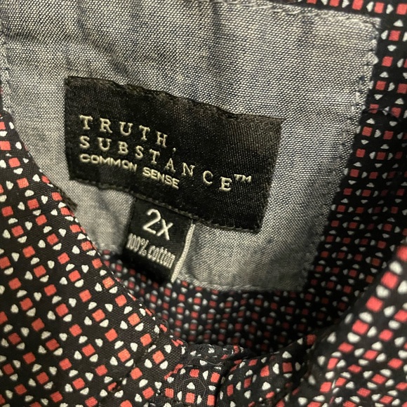Truth. Substance, Big & Tall, short sleeve button down - Picture 4 of 7